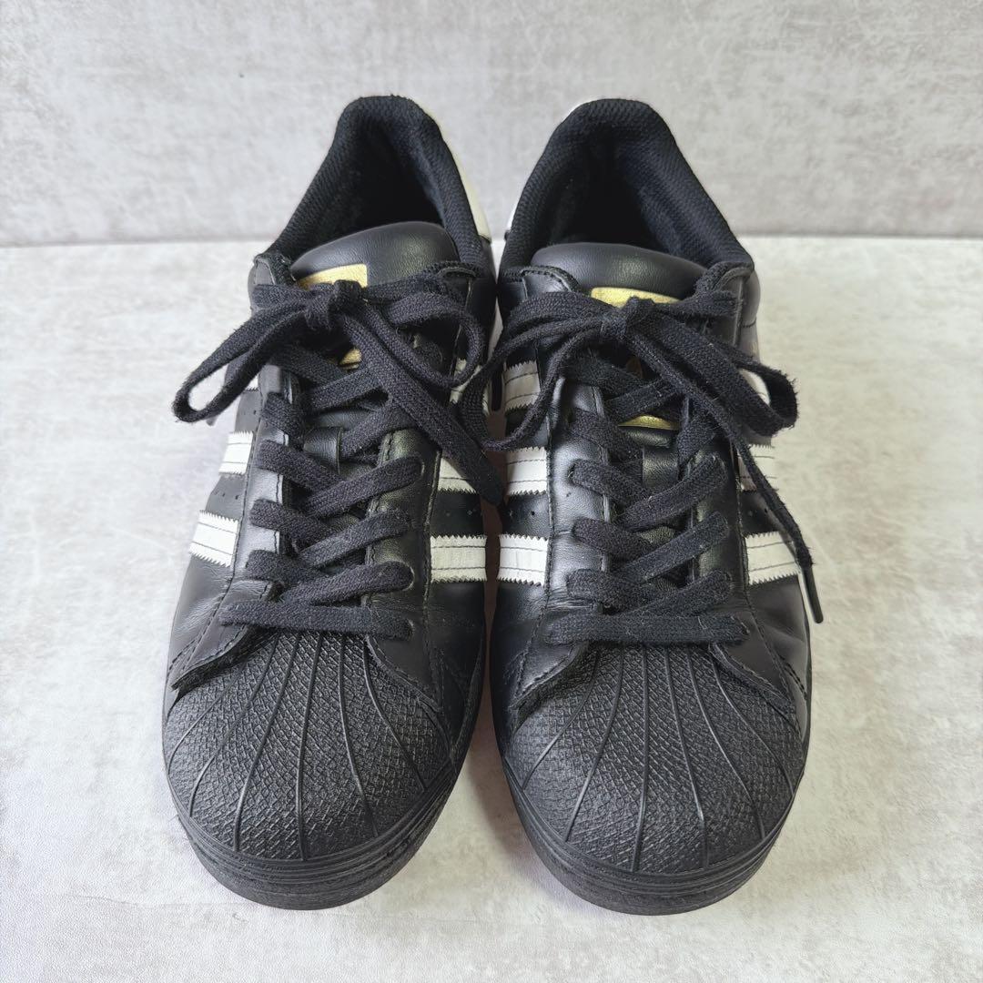 adidas SUPERSTAR スーパースター 25.5cm 黒×白 定番