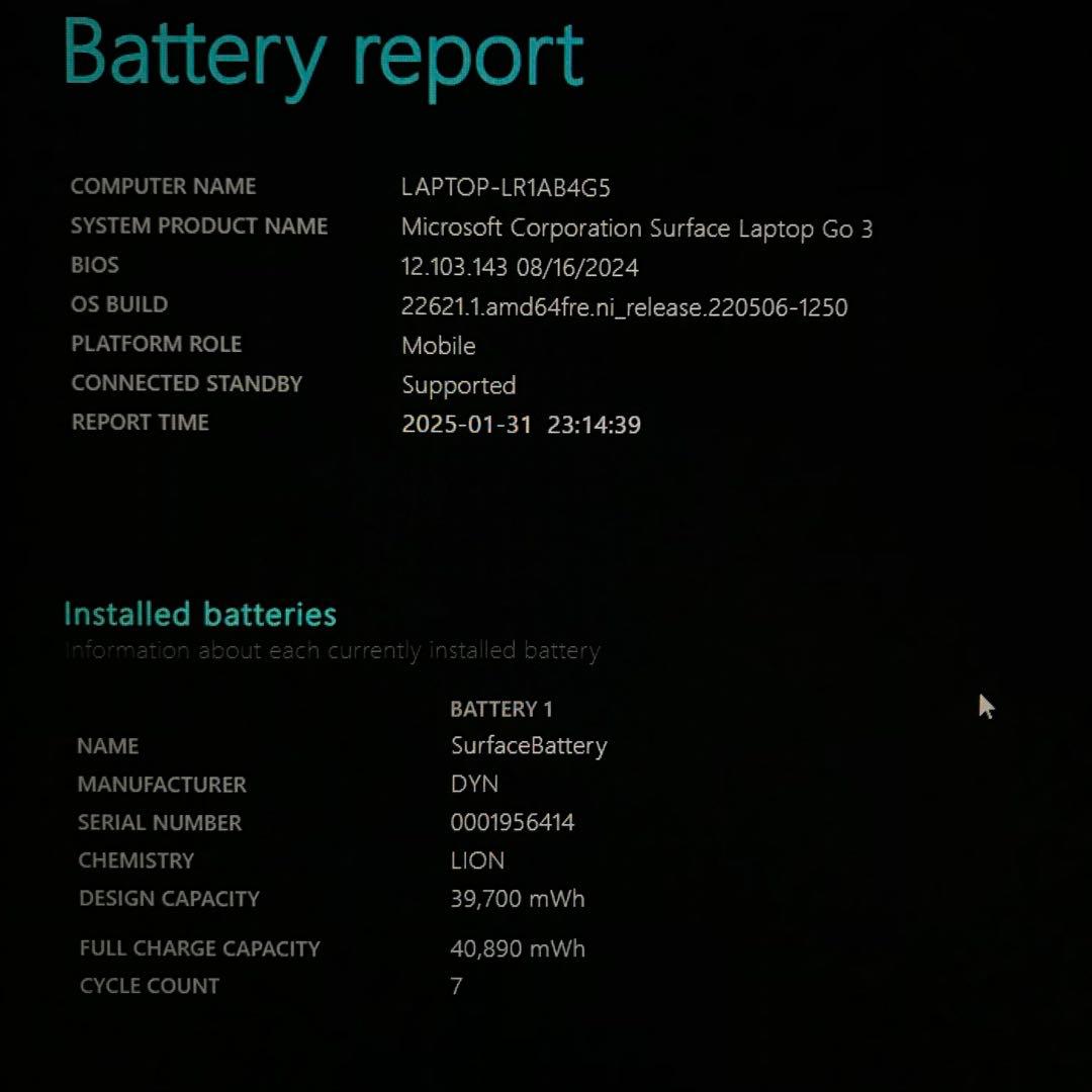 【新品・保証有】Surface Laptop Go3 8G/256G Offce