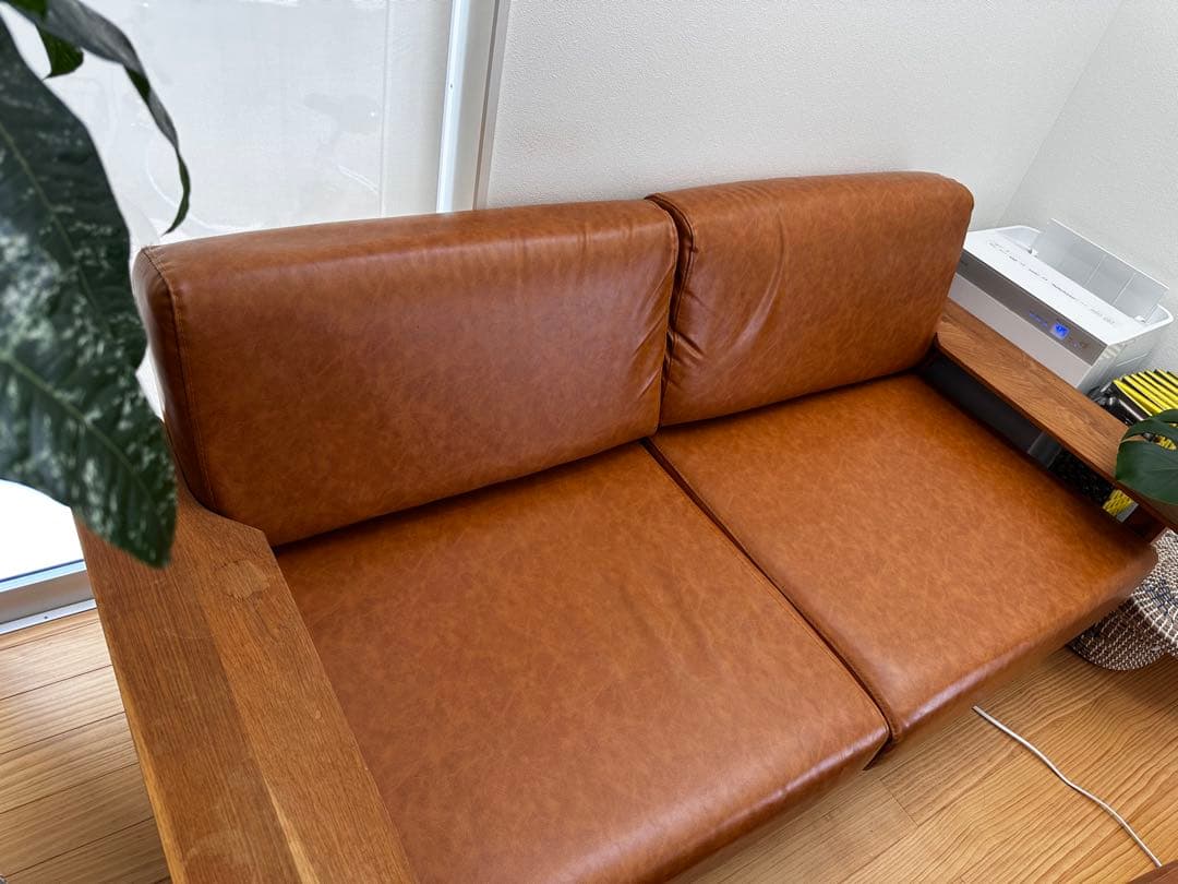 ソファ1610 2人掛け ライトブラウン NOCE