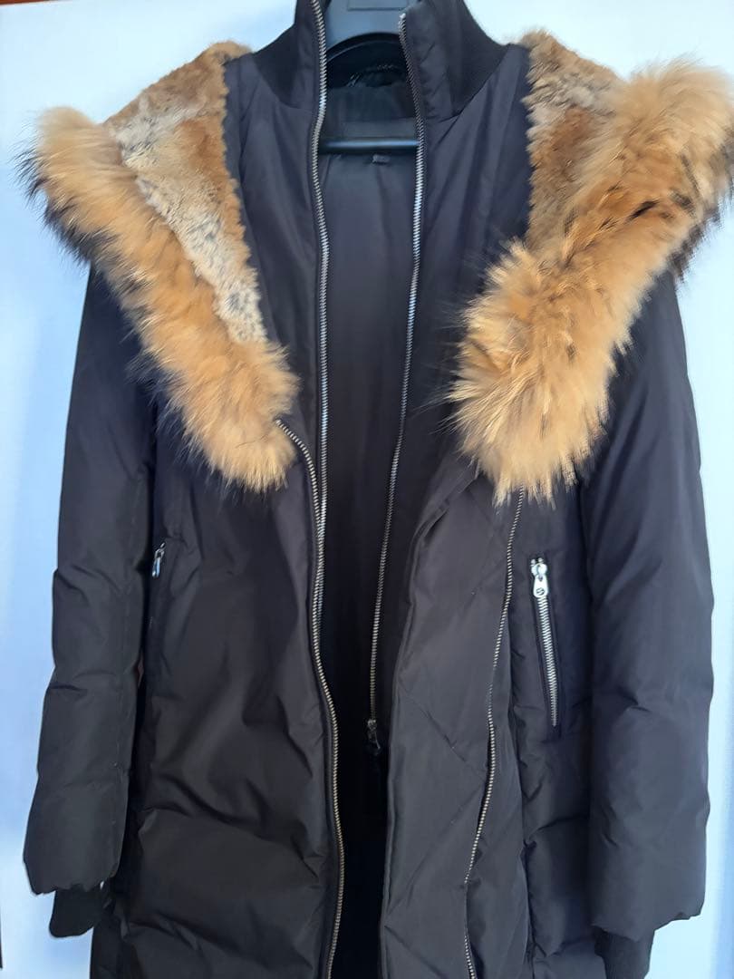 マッカージュ☆ラグジュアリーなファー付 ロングダウン