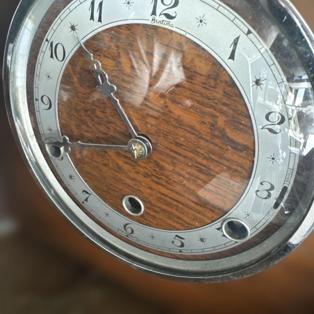 ベンチマ　Bentima 木製 置時計 クラシック　イギリス製　鐘と時報が鳴る