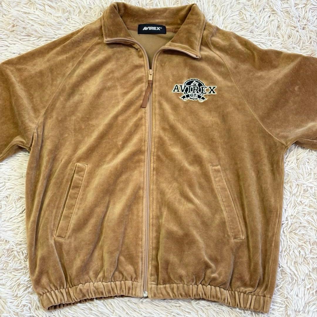希少　アヴィレックス　AVIREX (Ｍ) ベロアトラックジャケット　ジャージ