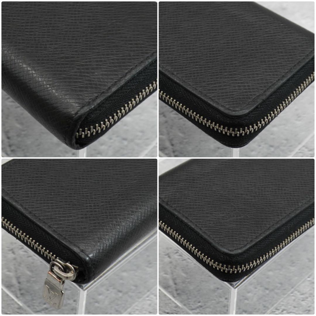【超美品】ICタグ ルイヴィトン　小銭入れ　タイガ　ジッピーパー　黒