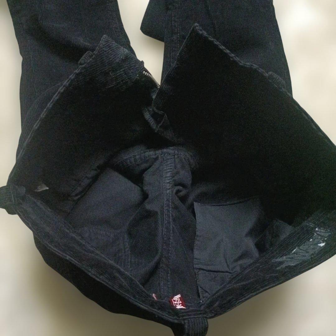 【希少】Stussy ステューシー コーデュロイパンツ ブラック 26 刺繍入り