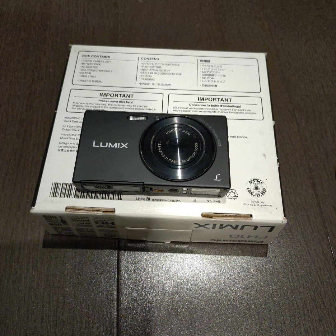Panasonic LUMIX DMC-FH10 ブラック本体と付属品&箱付