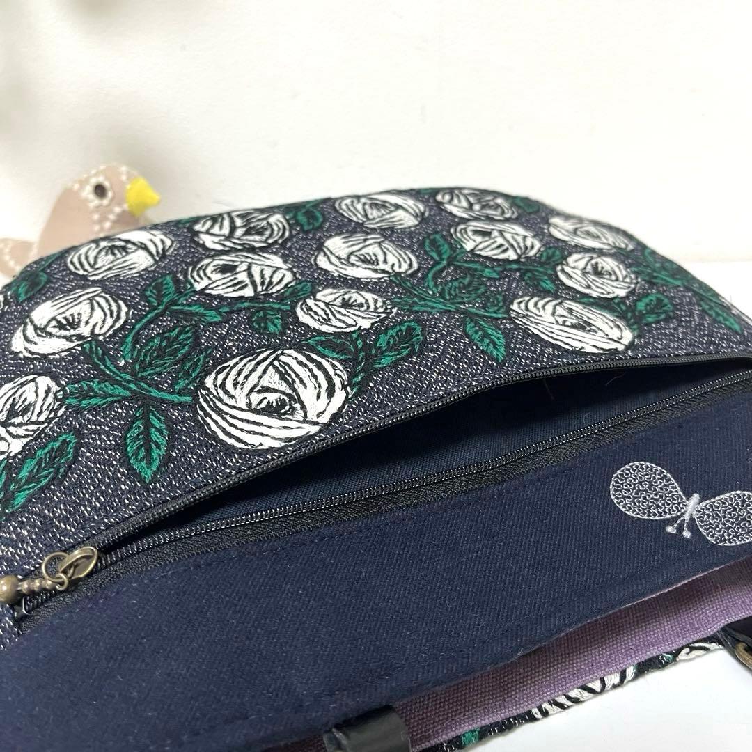 ミナペルホネン　ハンドメイドバッグ　マチ付きトートバッグ