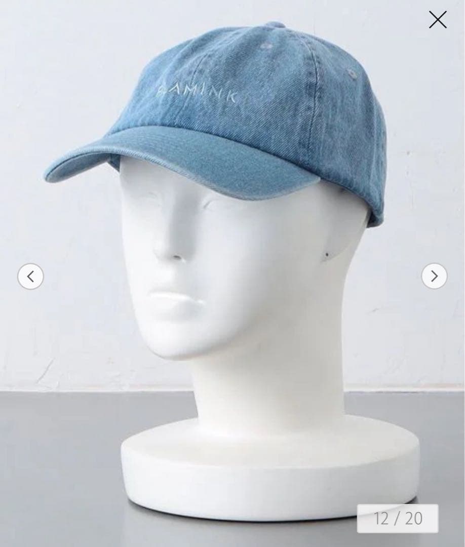 BLAMINK ブラミンク［未使用］ロゴキャップ　デニム