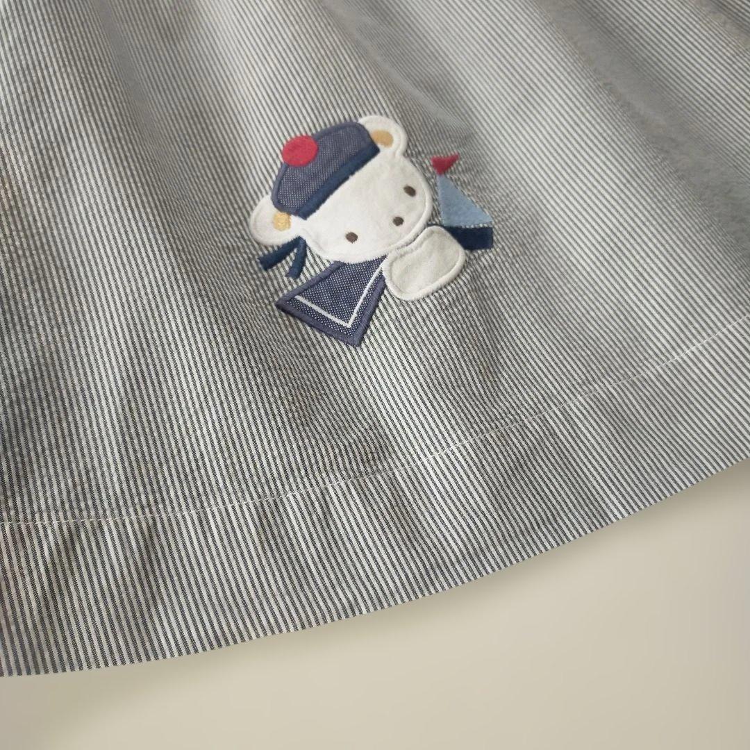 美品★2024SS★90cm familiar セーラー衿半袖ワンピース