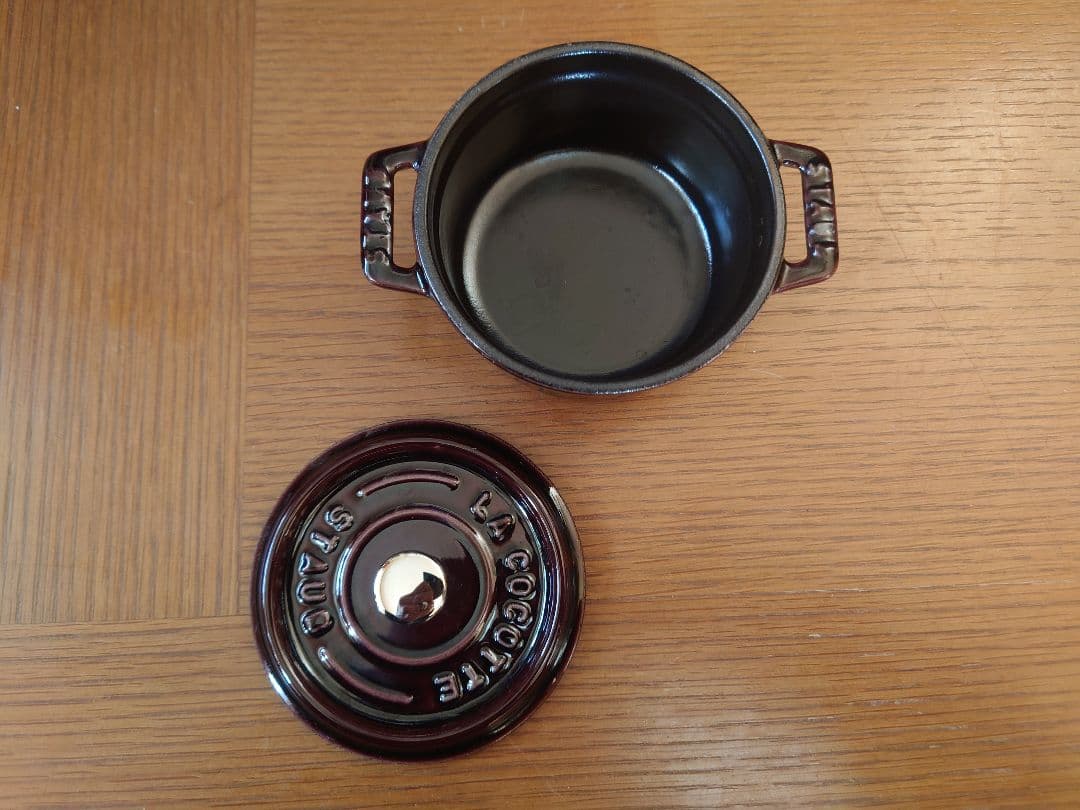 STAUB ピコ・ココット 10cm グランブルー/グレナディンレッド セット