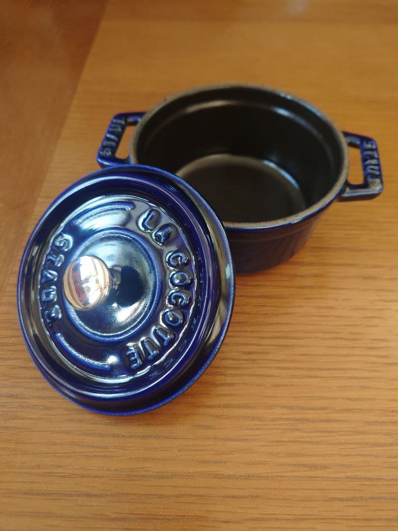 STAUB ピコ・ココット 10cm グランブルー/グレナディンレッド セット