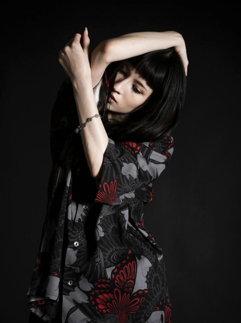 GAKKIN × BUDSPOOL 三艶蝶 HAWAIIAN SHIRT 舐達麻