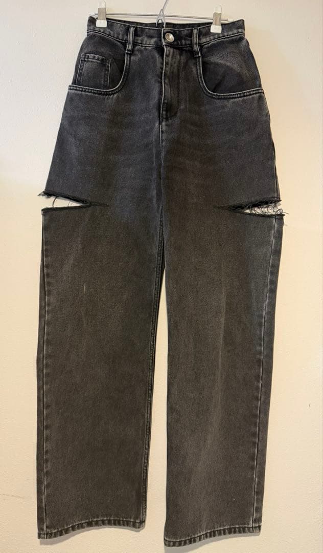 6日までセール メゾンマルジェラ カットアウトデニム38