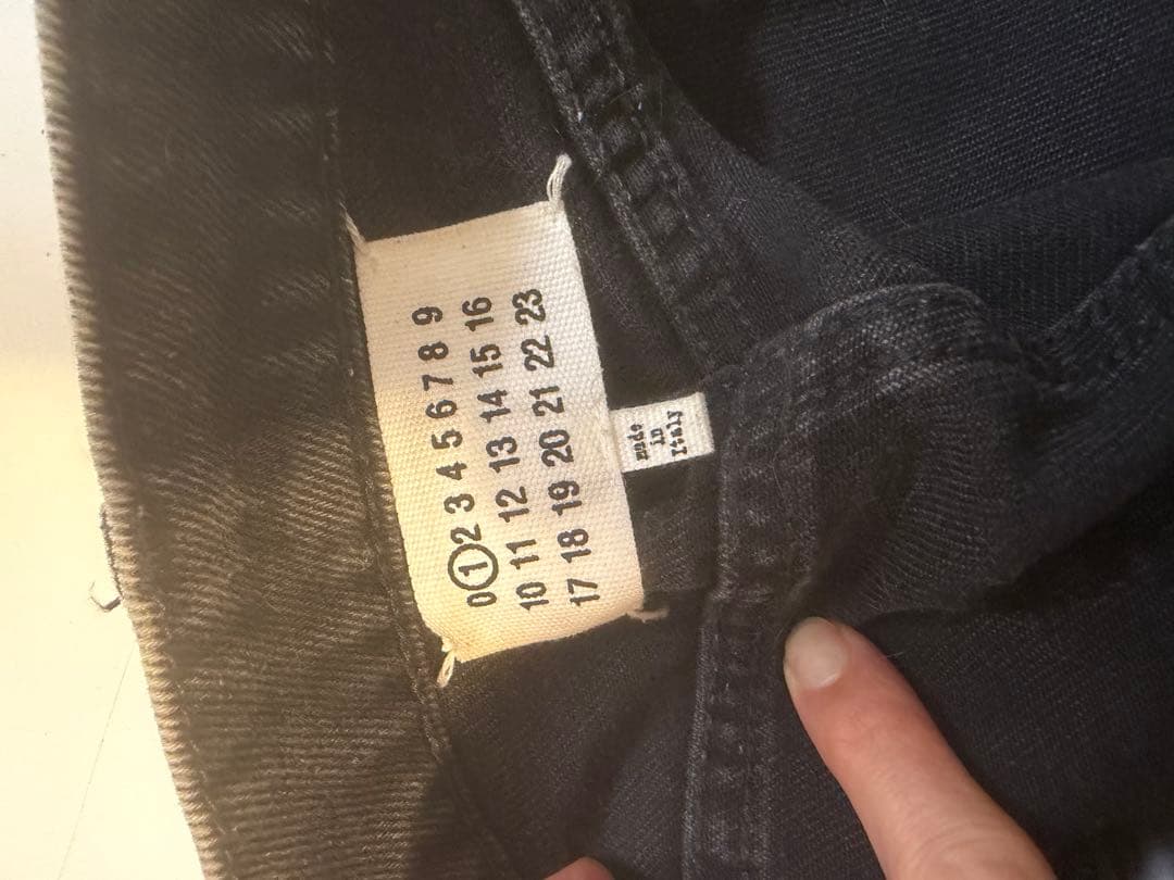 6日までセール メゾンマルジェラ カットアウトデニム38