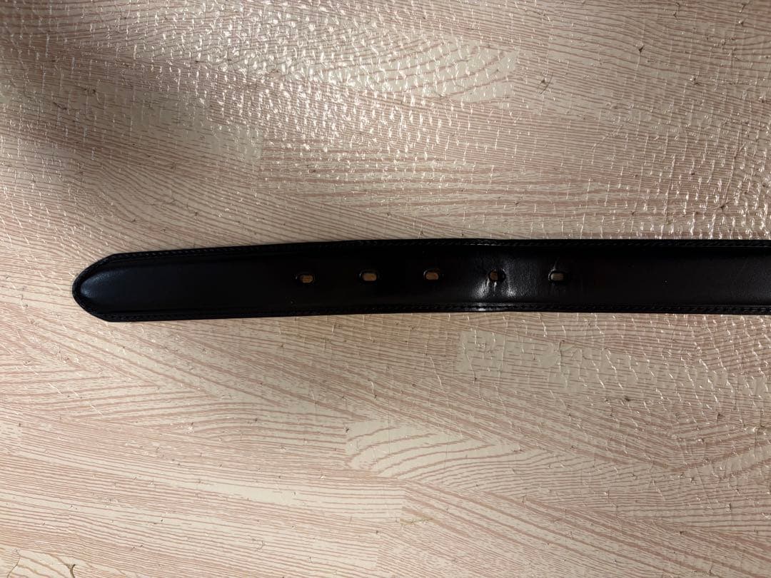 GANZO　ブライドルレザー　ベルト　黒　LLサイズ