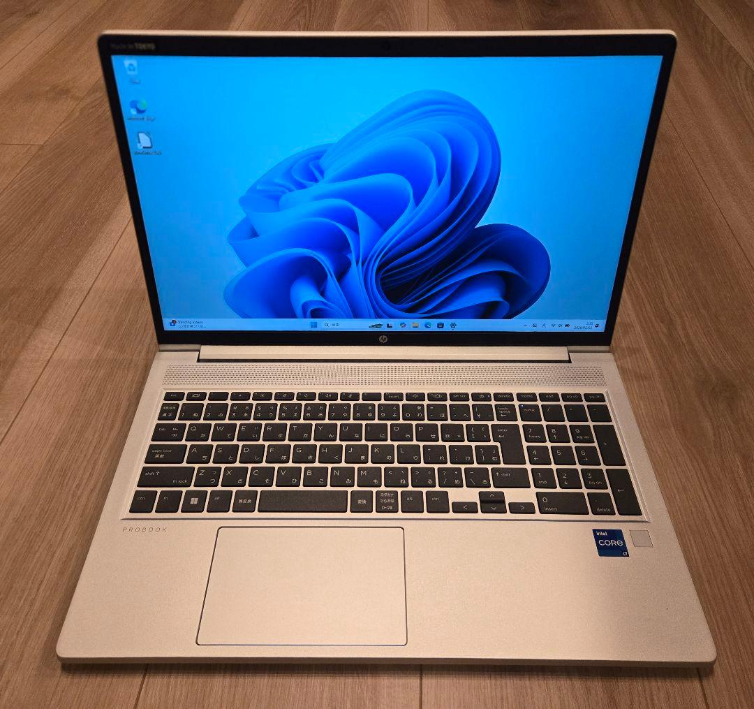 【ほぼ未使用】HP ProBook 450 G9 第12世代i7/16GBメモリ