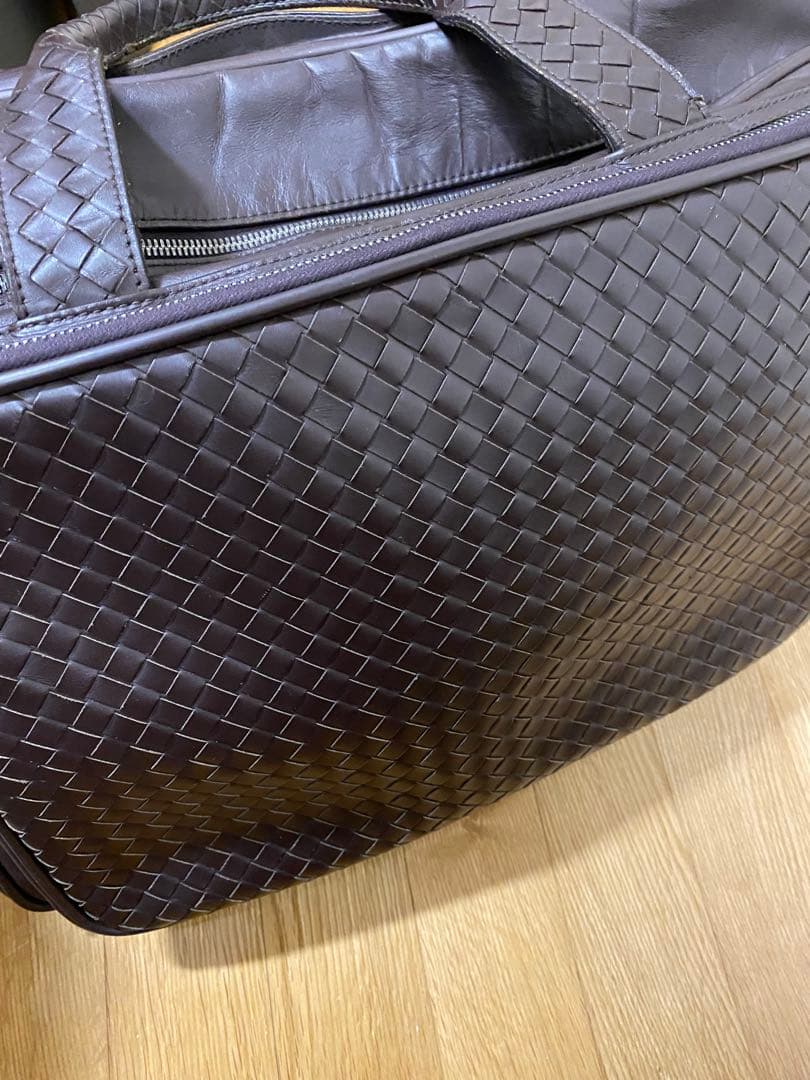 BOTTEGA VENETA ビジネストラベルバック キャリーケース通し 茶色