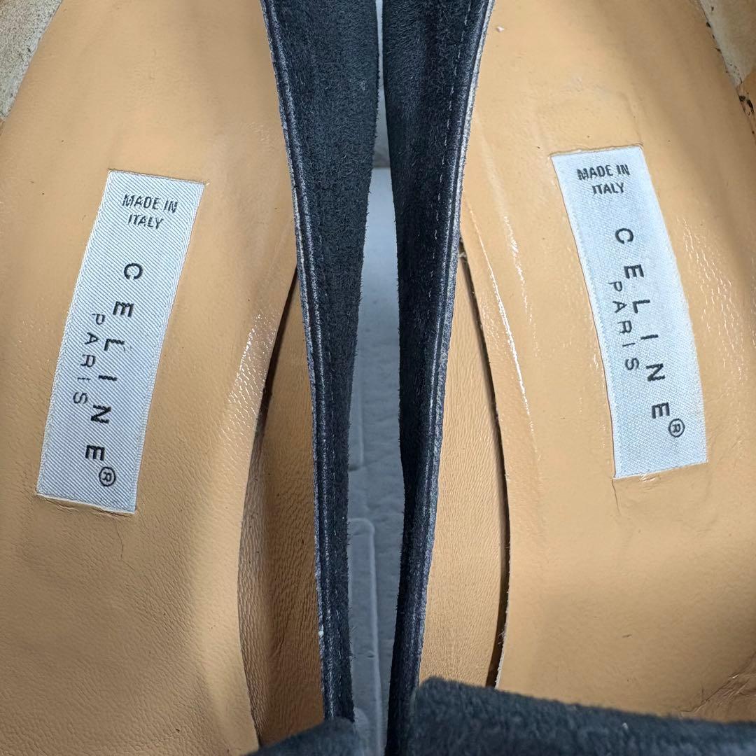 セール‼️【希少】 CELINE セリーヌ スエード フリンジ ローファー 黒