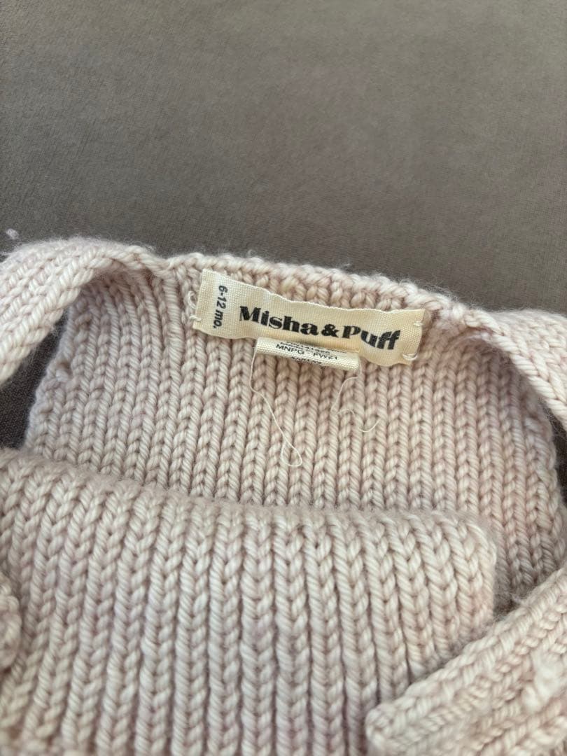 Misha & Puff ポンポン付きロンパース 6-12m