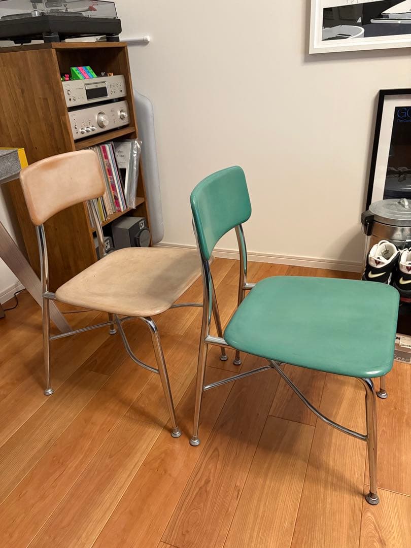 ヴィンテージ　スクールチェア 2色セット　Heywood Wakefield