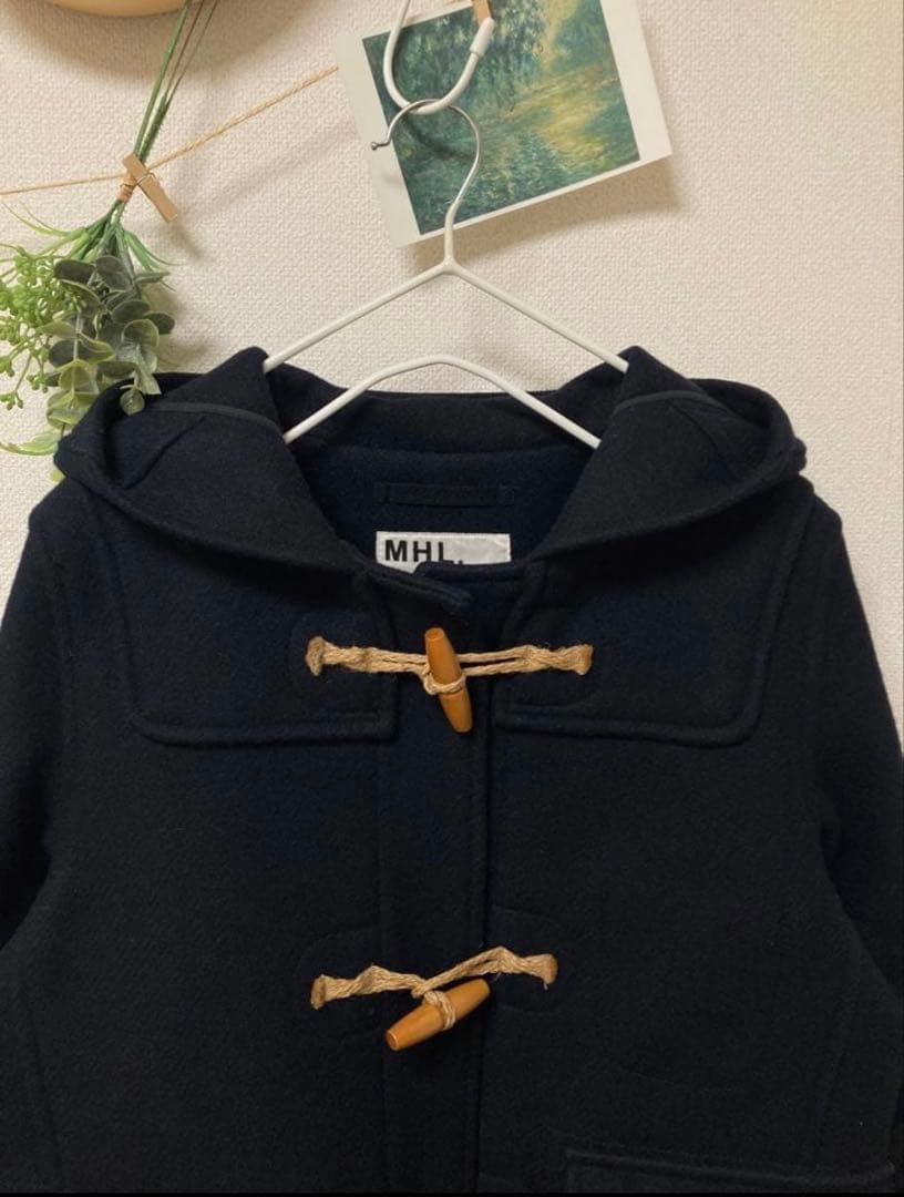 MHL. ダッフルコート　ネイビー　サイズⅢ