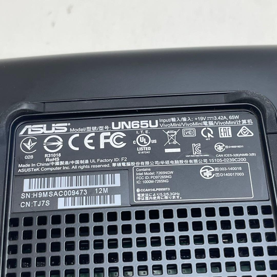 #228 ASUS ミニPC UN65U i5-7200U 8Gb SSD512