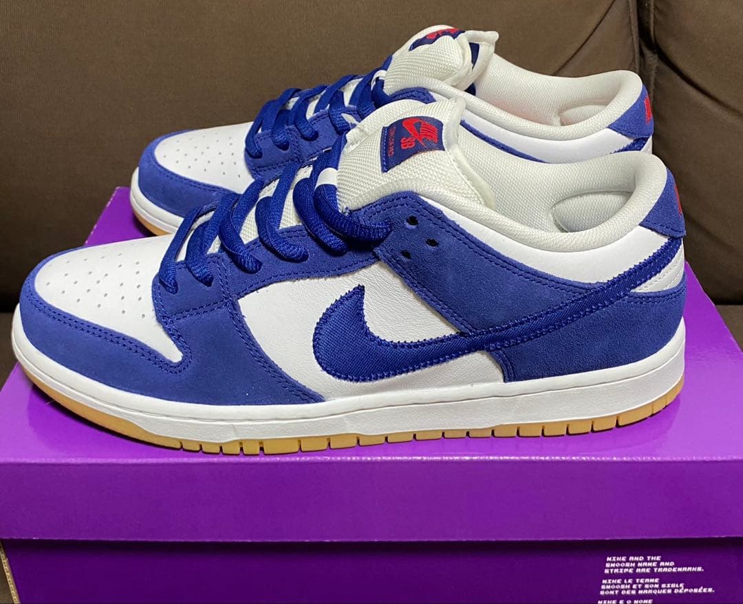 靴 Nike SB Dunk Low \"Los Angeles Dodgers