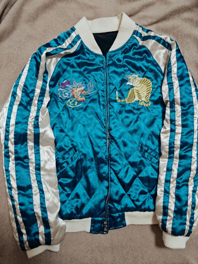 OPEN DICH２面用 別珍 虎龍ワシ 日本限定 スカジャン vintage