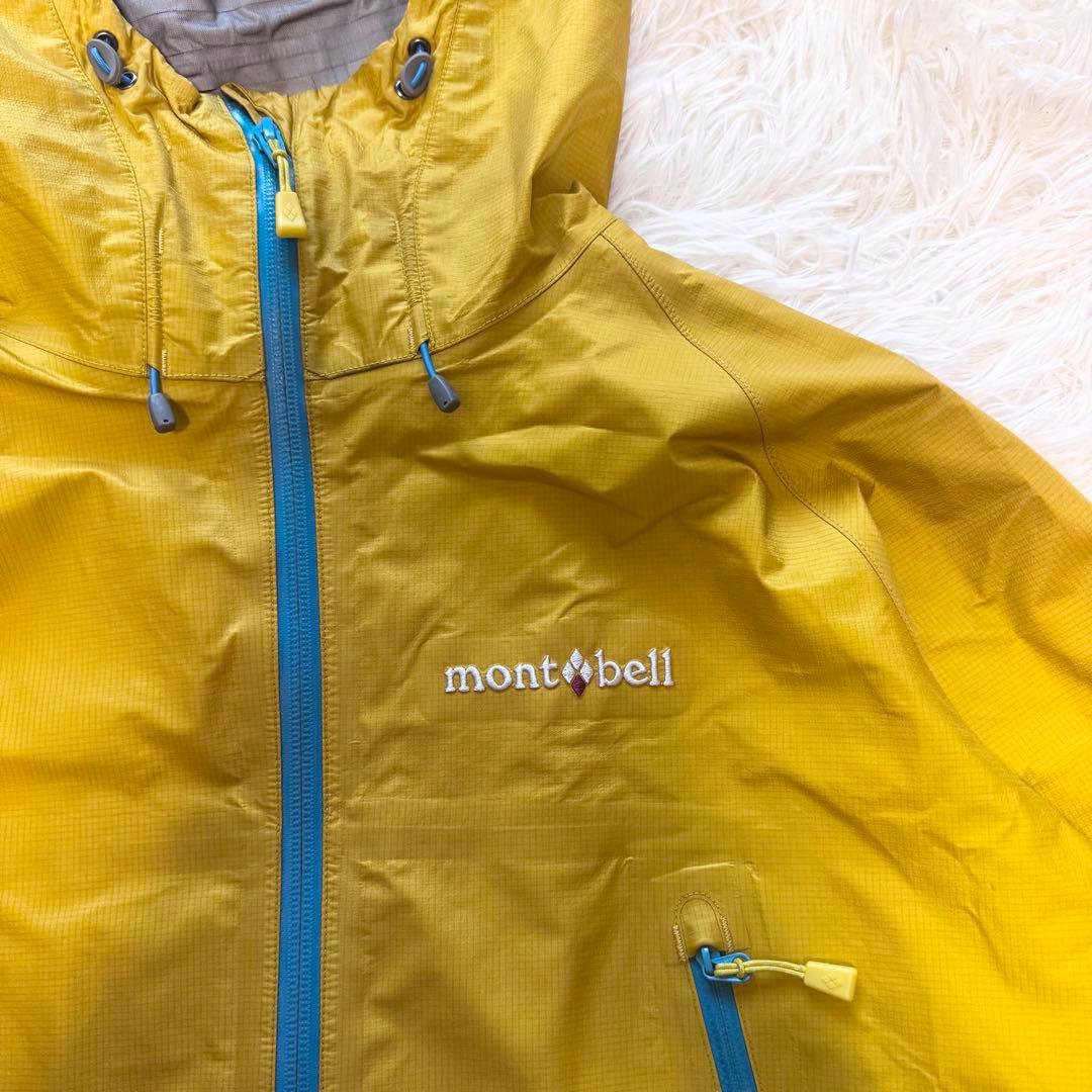 ✨美品✨ mont-bell ストームクルーザージャケット L 黄 フード付き