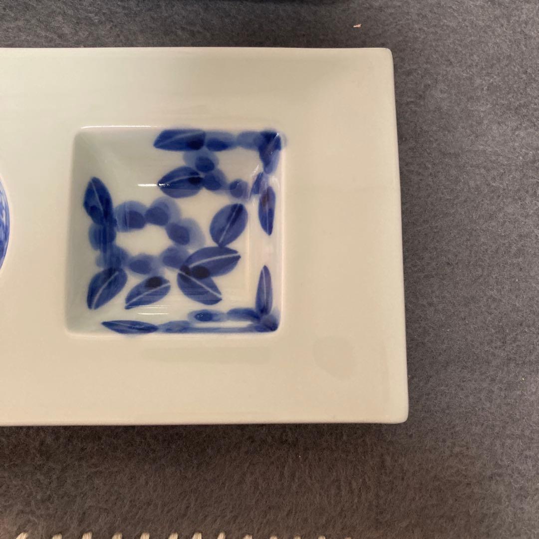 【有田焼】青と白の模様の陶器皿　おまとめセット