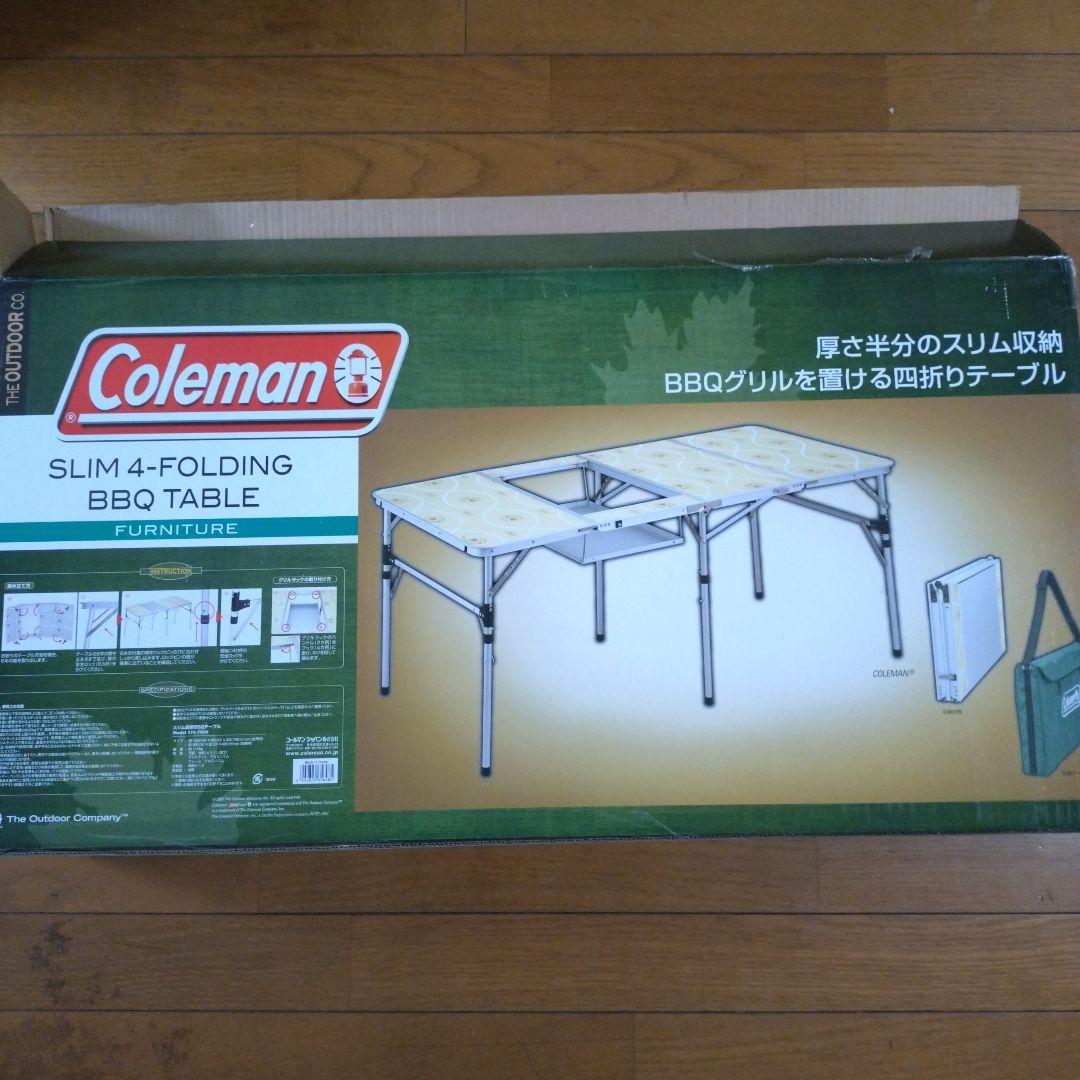 [Coleman]SLIM 4-FOLDING TABLE＆BBQグリル