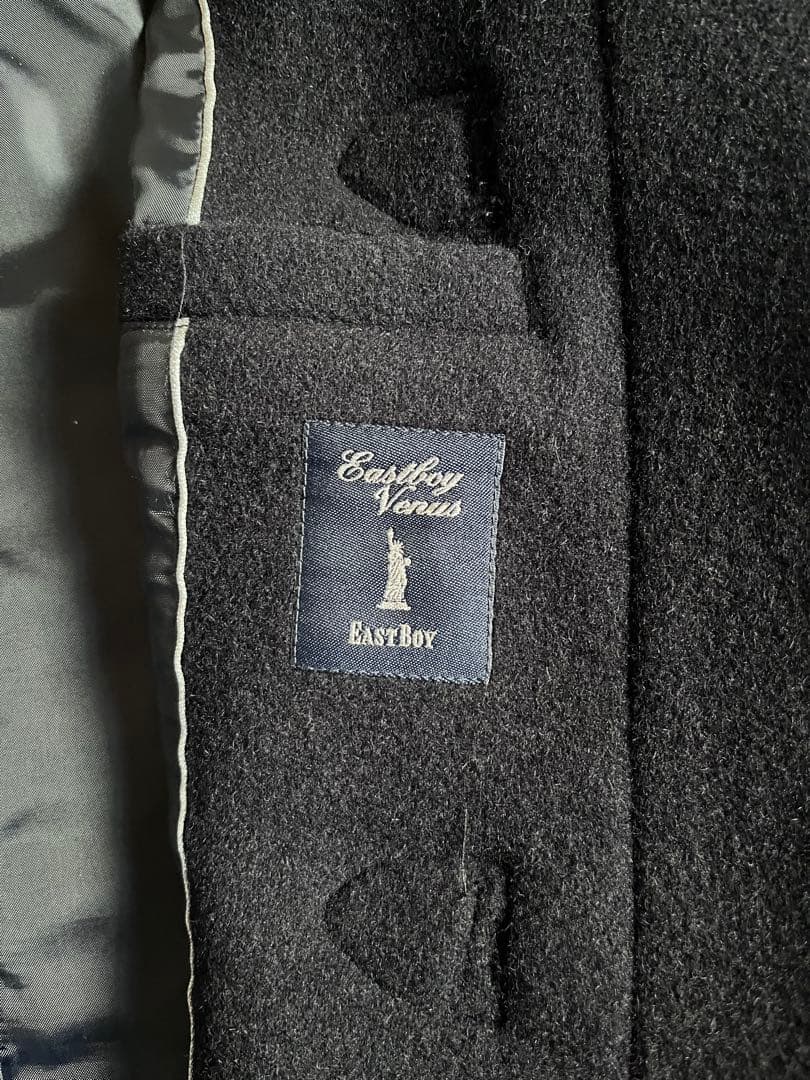 EASTBOY Venusダッフルコート　9号　ネイビー紺　ウール