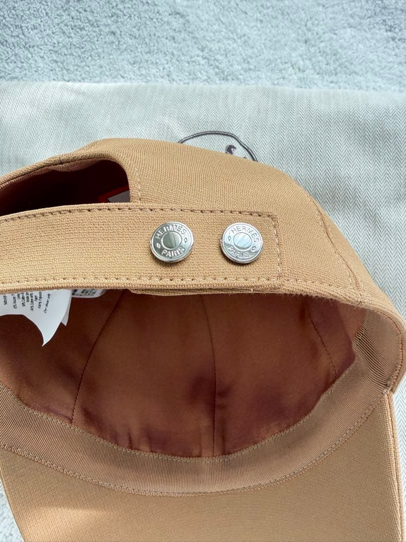 【美品】HERMES キャップ ミラノジャージーキャスケット テス 58