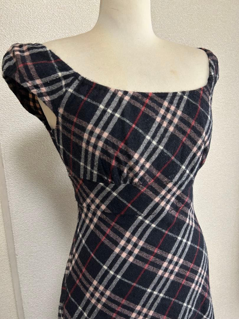 Burberry BlueLabelサイズ38ノバチェック柄ワンピース♭7056