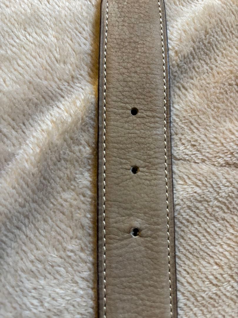 Hermès グレー レザー ベルト