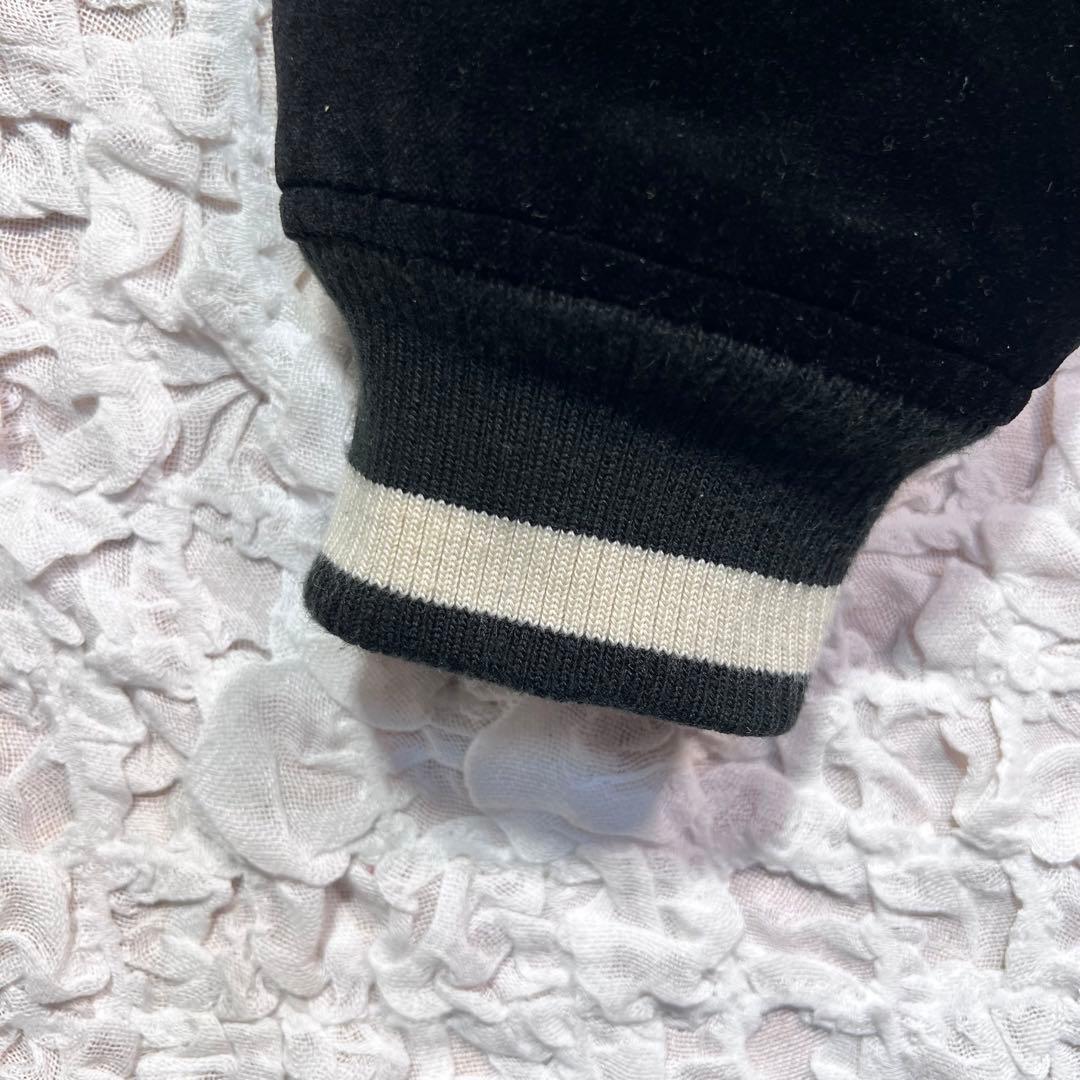 『激レア』　Disney スカジャン　ベロア　刺繍　希少　ブラック　【L】