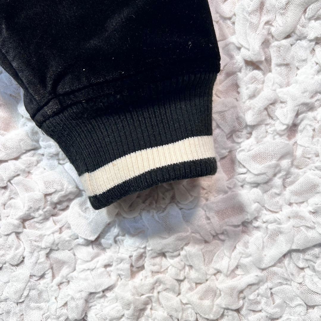 『激レア』　Disney スカジャン　ベロア　刺繍　希少　ブラック　【L】