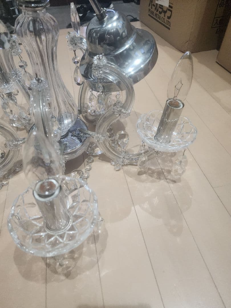 クリスタルシャンデリア 天井照明 5灯式