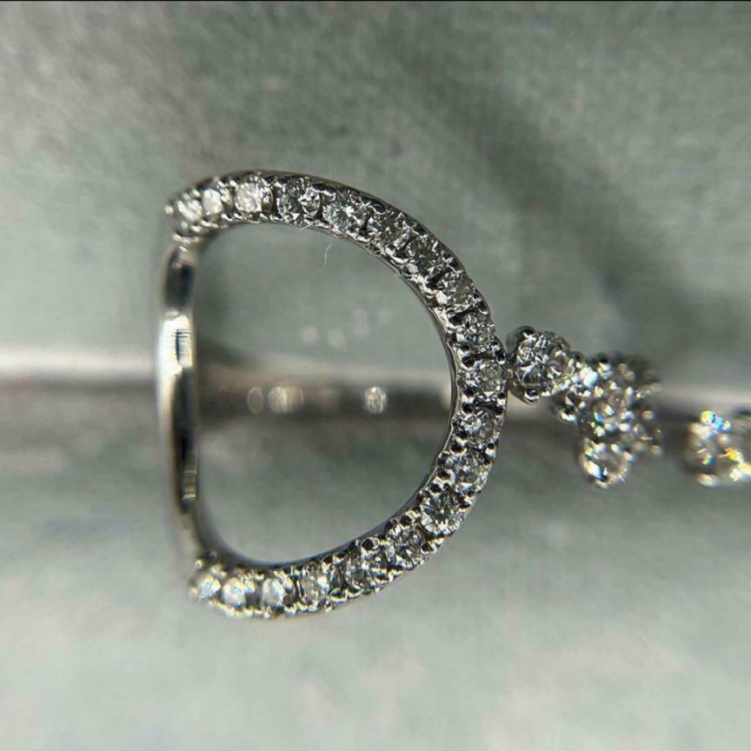 天然ダイヤモンド0.40ct ピンキーリング