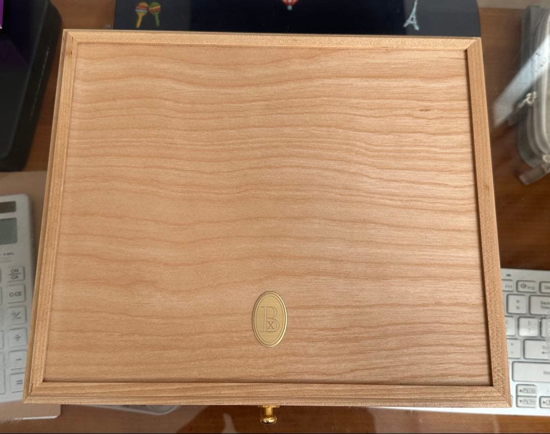 【ほぼ新品】　BIZOUX 木製アクセサリーケース ジュエリーボックス