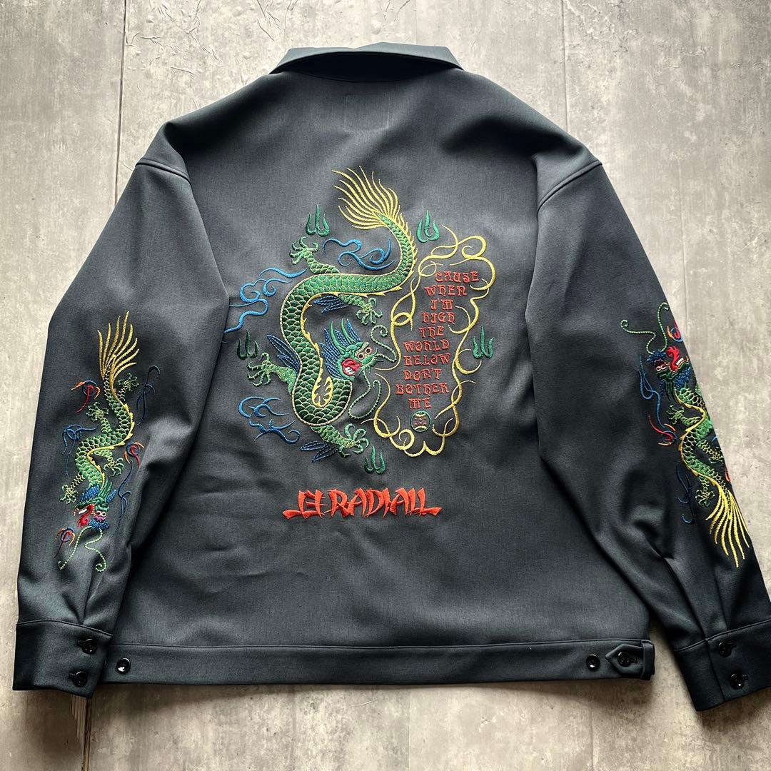 極美品　RADIALL UP IN SMOKE SOUVENIR JACKET