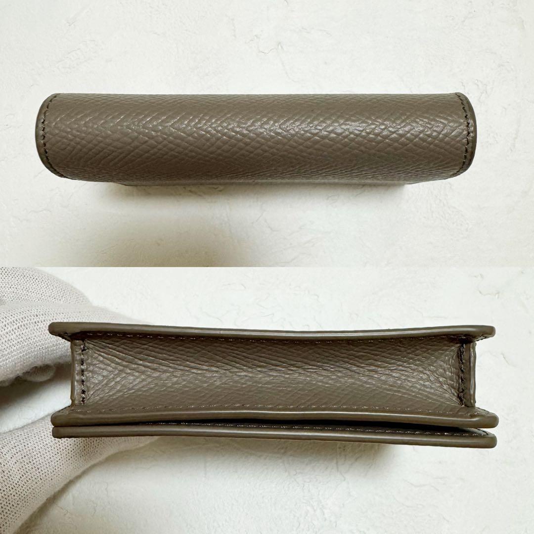 美品　CELINE グレー レザー 名刺入れ