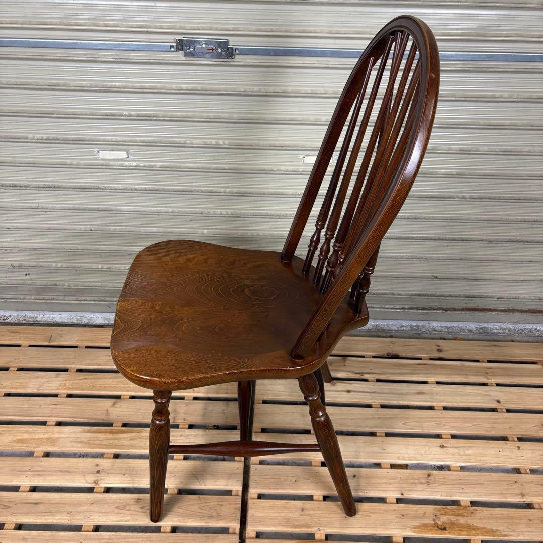 【送料込】秋田木工　ヴィンテージチェア　ダイニングチェア　椅子　アンティーク④