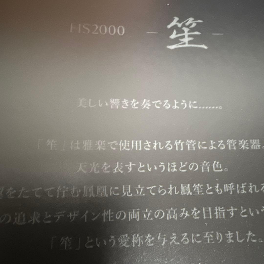 アコースチューン　有線イヤホン HS2000笙Ⅲ