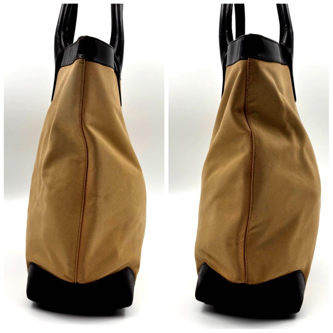 【希少✨】　GUCCI トートバッグ　シェリーライン　キャンバス　レザー　A4可