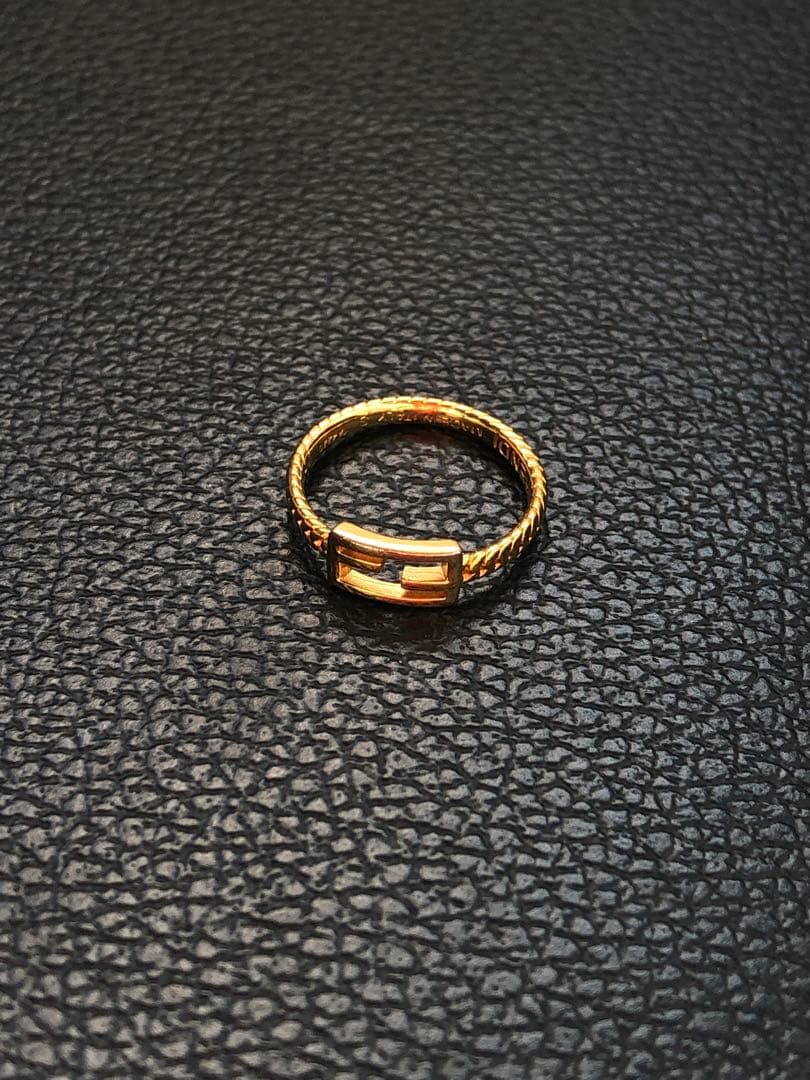 FENDI BAGUETTE Gold Ring フェンディ バゲットリング S