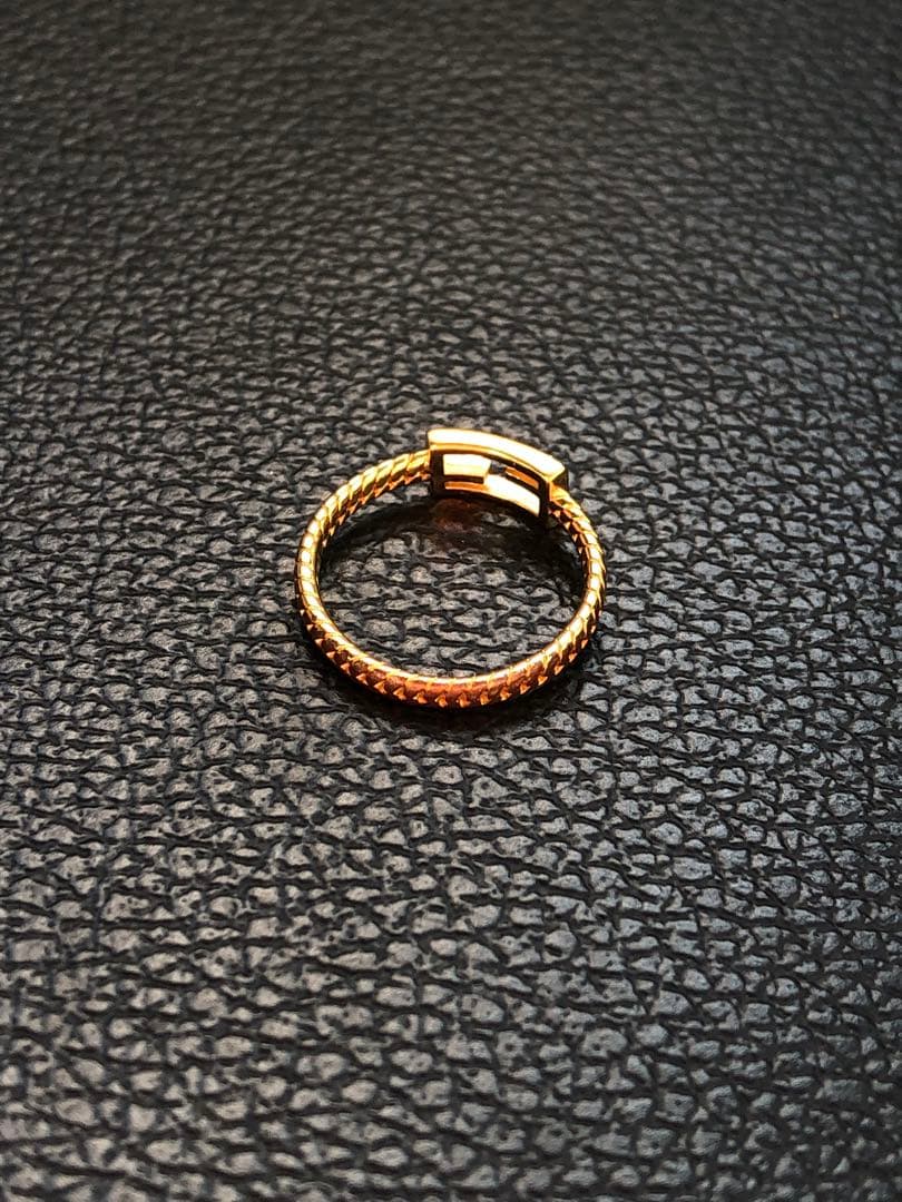 FENDI BAGUETTE Gold Ring フェンディ バゲットリング S
