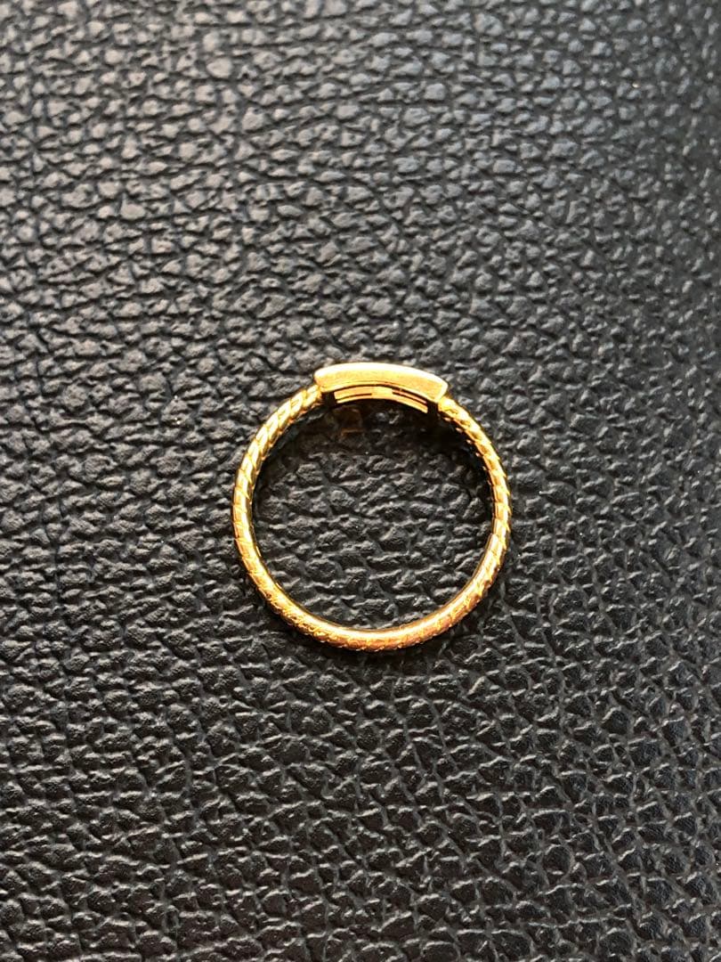 FENDI BAGUETTE Gold Ring フェンディ バゲットリング S