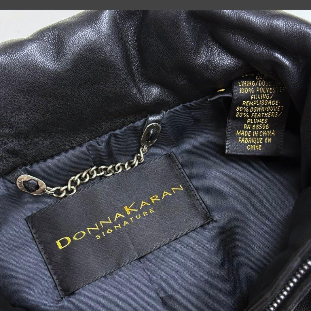 Donna Karan new york レザーダウンジャケット