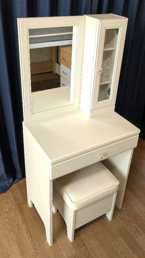 ニトリ/NITORI ドレッサー（鏡台） フェリベーネ スツール付き