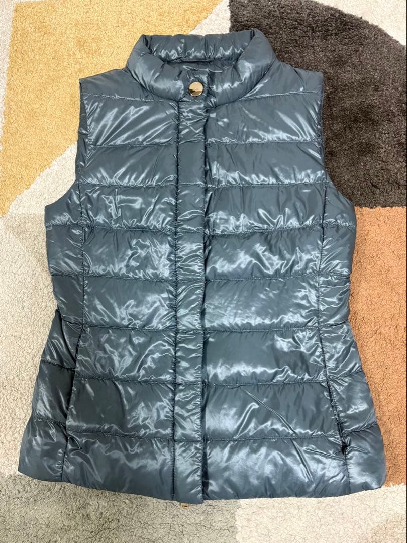 HERNO ヘルノ　ダウンベスト　ブルーグレー　40